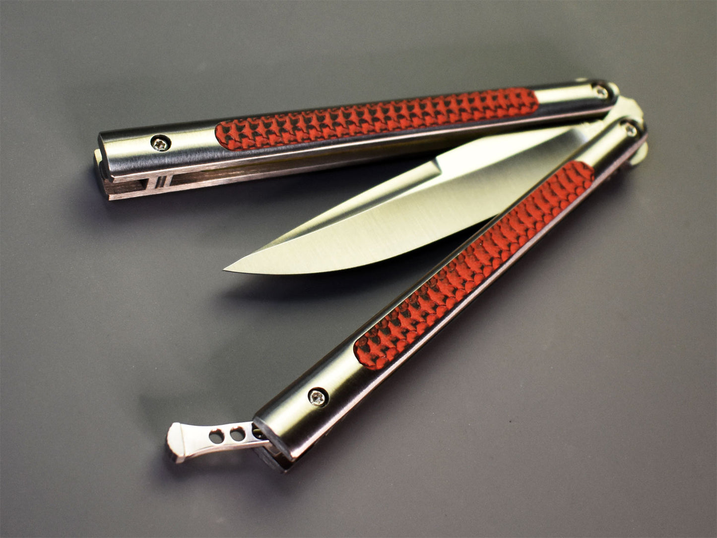 B-Hawk - Magnacut - RED dragonscale G10 - Elite EDC line